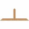 Ekena Millwork Portland Timber Gable Bracket, Western Red Cedar, 48"W x 20"H x 1 1/2"D x 3 1/2"F, 10/12 Pitch GBW048X20X0204POR00SWR - alternate 1